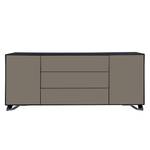 Sideboard Boomerang Grau / Schwarz