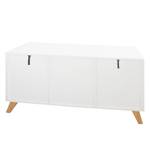 Sideboard Brekille I Weiß / Eiche