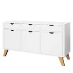 Dressoir Brekille I wit/eikenhout