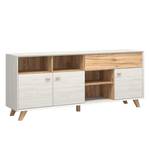 Dressoir Calvi I Witte pijnboomhouten look/Navarra eikenhoutkleurig - Conisch