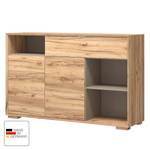 Dressoir Calvi III Navarra eikenhoutkleurig/Steengrijs - Hoekig