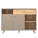 Dressoir Calvi III Steengrijs/Navarra eikenhoutkleurig - Conisch