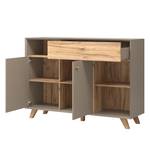 Dressoir Calvi III Steengrijs/Navarra eikenhoutkleurig - Conisch