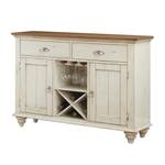 Sideboard Carrey Pappel massiv Weiß