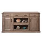 Sideboard Parzival IV deels massief eikenhout - truffelkleurig