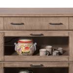 Sideboard Parzival IV deels massief eikenhout - truffelkleurig