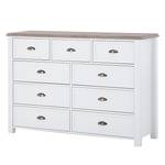 Dressoir Chateau III wit/San Remo eikenhouten look