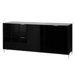 Sideboard Cleo I zwart chromen poten