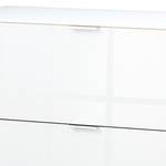 Sideboard Cleo II Weiß/Weißglas Front