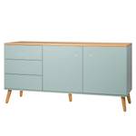 Dressoir Dot I deels massief eikenhout - Mintkleurig