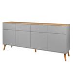 Buffet Dot II Chêne partiellement massif - Gris