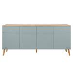 Dressoir Dot II deels massief eikenhout - Mintkleurig