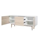 Dressoir Drio eikenhouten look/wit