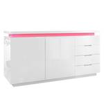 Sideboard Emblaze (inkl LED-Beleuchtung) Hochglanz Weiß