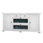 Sideboard Flinn I massief grenenhout met knoesten - wit