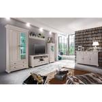 Buffet Flinn III Pin rustique massif - Blanc