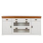 Buffet Formentera pin massif - blanc / marron