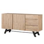 Dressoir Fredericia deels massief acaciahout/metaal - Breedte: 160 cm