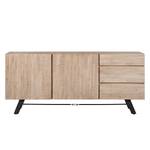 Buffet Fredericia Acacia partiellement massif / Métal - Largeur : 185 cm