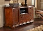 Sideboard Keane Pappel teilmassiv - Nussbaum Dekor