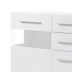 Sideboard Liminka Hochglanz Weiß / Weiß