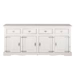 Dressoir Lucia IV met 4 deuren - massief grenenhout - wit