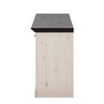 Sideboard Lyngby I Kiefer massiv - Kiefer Weiß / Kiefer Wenge