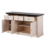 Buffet Lyngby I Pin massif - Pin blanc / Pin Wengé