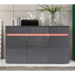 Sideboard Margalida (inclusief verlichti hoogglans antracietkleurig/antracietkleurig