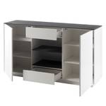 Buffet Milton I Mat Blanc / Gris minéral