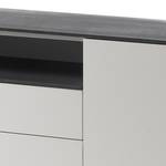 Sideboard Milton II Mat Blanc / Gris minéral