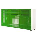 Dressoir Motley hoogglans groen - Hoogglans groen/wit