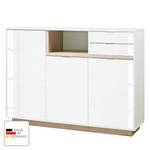 Dressoir My Ell II Hoogglans wit/eikenhouten look