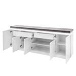 Dressoir Namona III incl. verlichting - Concrete look/Wit