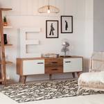 Sideboard Nilsson II deels massief sheeshamhout sheeshamhout/wit