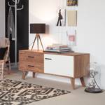 Sideboard Nilsson III deels massief sheeshamhout sheeshamhout/wit