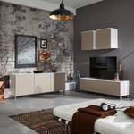 Armoire suspendue Nivala Sable / Blanc mat