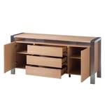 Dressoir Noah eikenhout/roestvrij staal