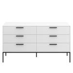 Dressoir Slimline wit/zwart