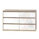 Sideboard Soft Smart II Eiche Sanremo Dekor/Hochglanz Weiß