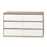 Sideboard Soft Smart II Eiche Dekor/Weiß