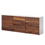 Highboard Misano Notenboomhout/wit