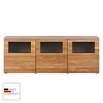 Tv-meubel Solano I Knoesteikenhout/platina bruin - Zonder verlichting