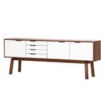 Dressoir Stig III Wit/walnoothout