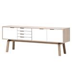 Sideboard Stig III Eiche / Weiß