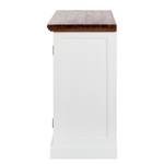 Dressoir Gomera deels massief acaciahout - wit/bruin