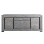 Sideboard Titan I deels massief eikenhout grijs