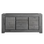 Sideboard Titan II Eiche teilmassiv - Grau