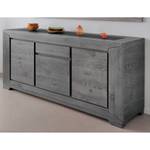 Sideboard Titan II Eiche teilmassiv - Grau