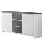 Sideboard Troway II Grau - Weiß - Holzwerkstoff - 169 x 90 x 41 cm